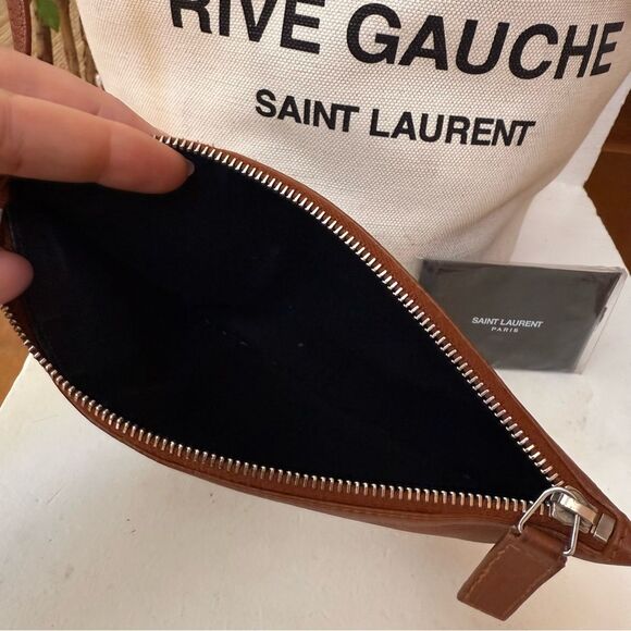 ✨ Saint Laurent Rive Gauche Linen Bucket Bag ✨ - Picture 6 of 15